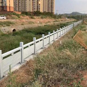 自贡 白麻河道栏杆效果展示图