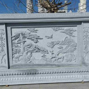 自贡 芝麻白大型照壁，屏风，影壁