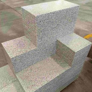 自贡 白麻花岗岩荔枝面地铺石