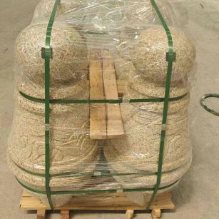 自贡 黄金麻异形定制雕花——棒棒糖挡车柱