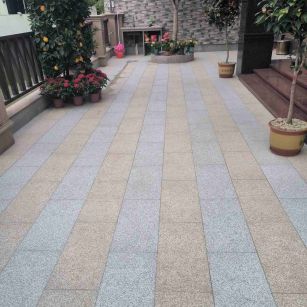 自贡 黄金麻白麻荔枝面庭院铺装展示