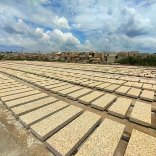 自贡 黄金麻荔枝面花岗岩石材地铺石防护中