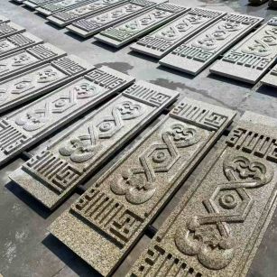 自贡 黄金麻花岗岩外墙雕刻板