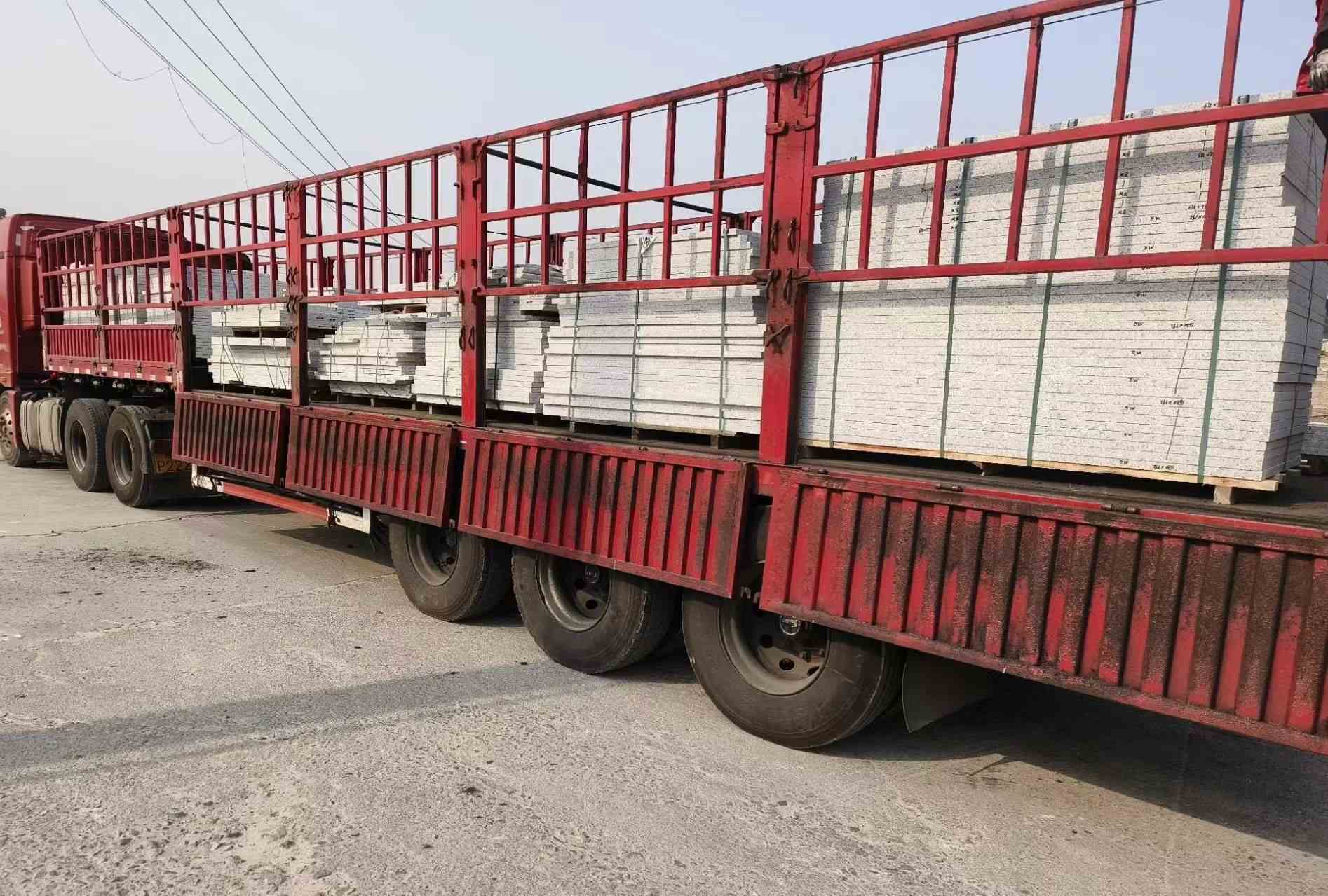 自贡 白麻荔枝面外墙干挂，工厂装车日常