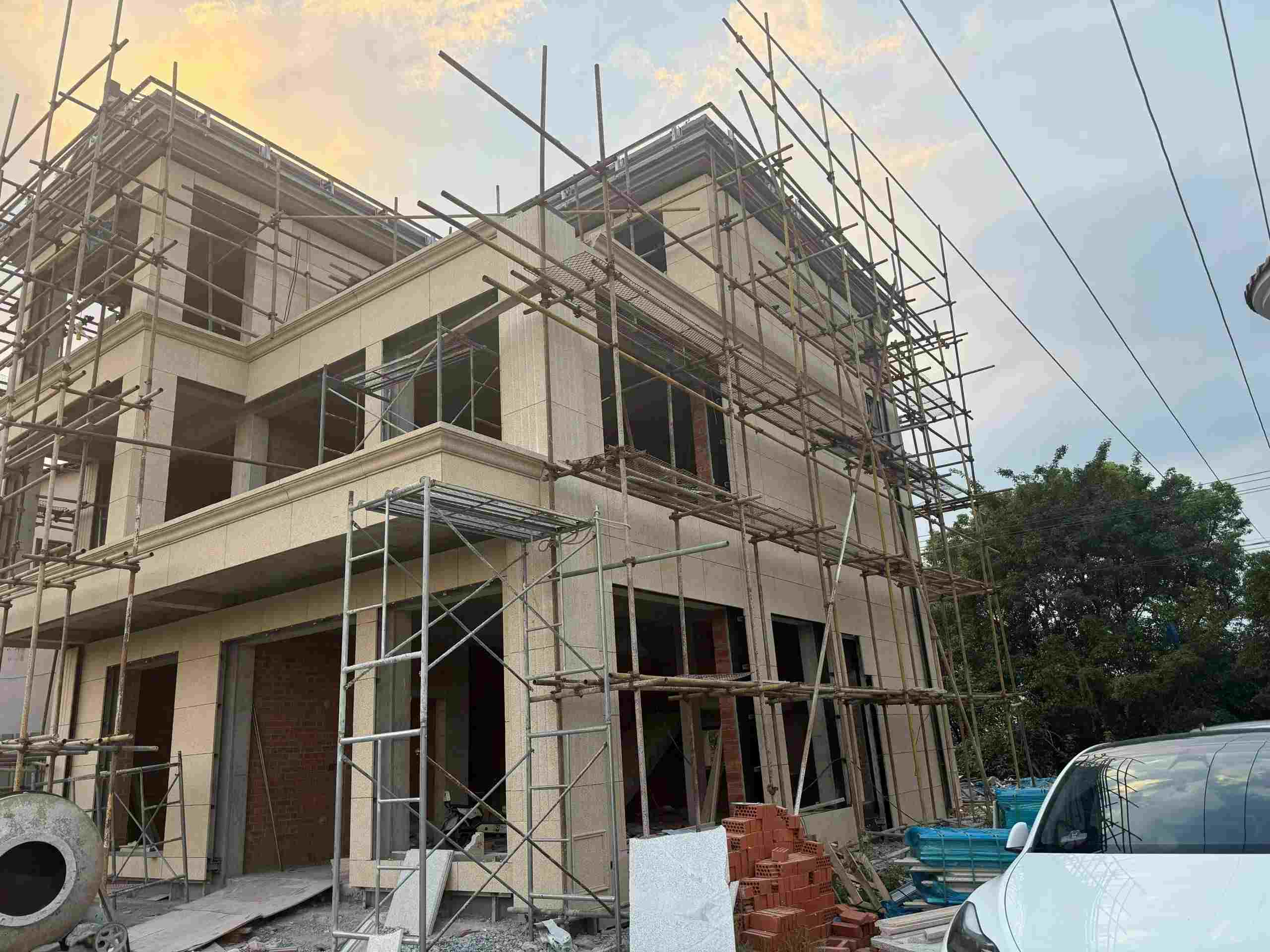 自贡 黄金麻荔枝面花岗岩外墙干挂