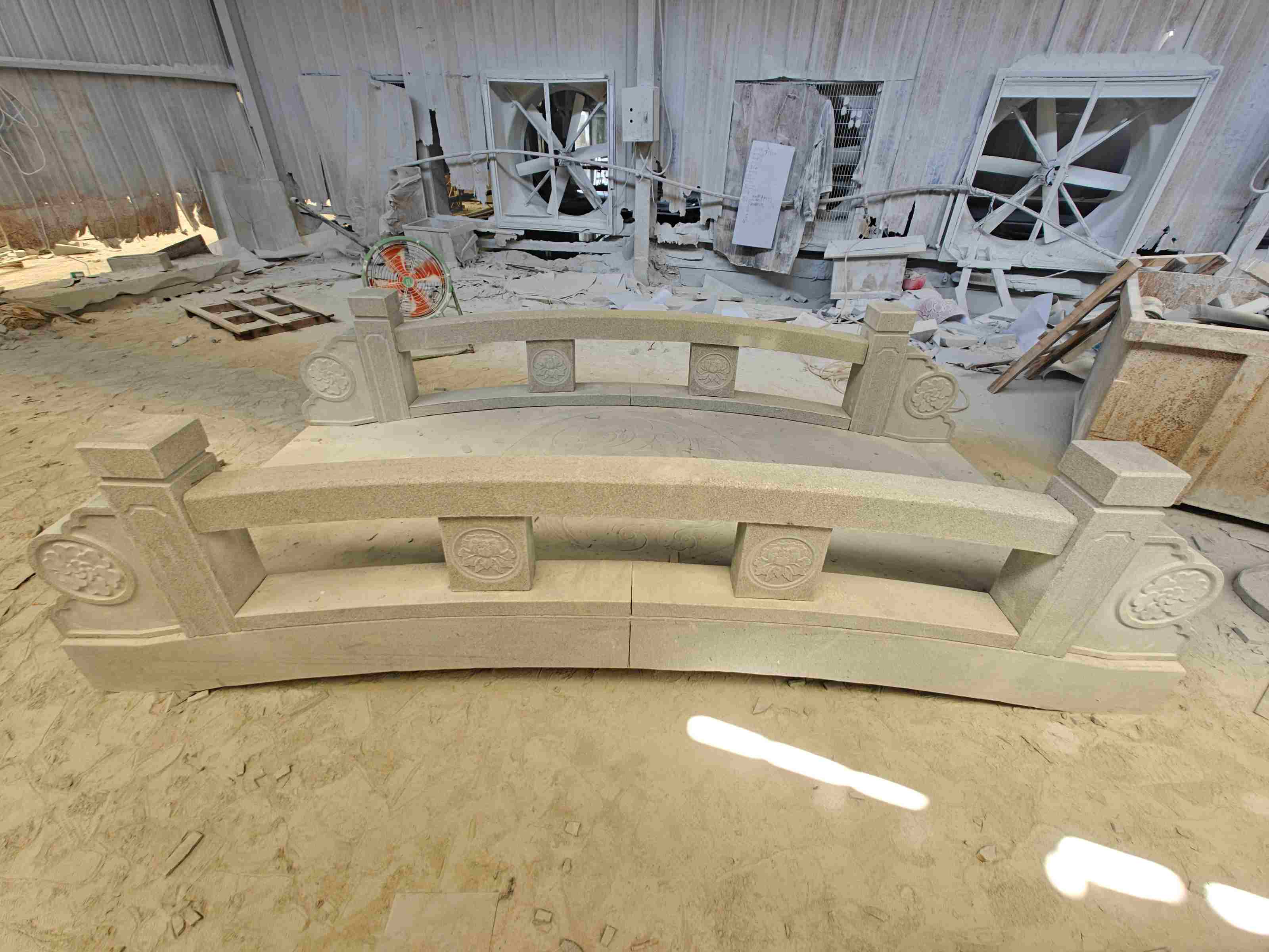 自贡 芝麻灰花岗岩异形加工-拱桥，石桥