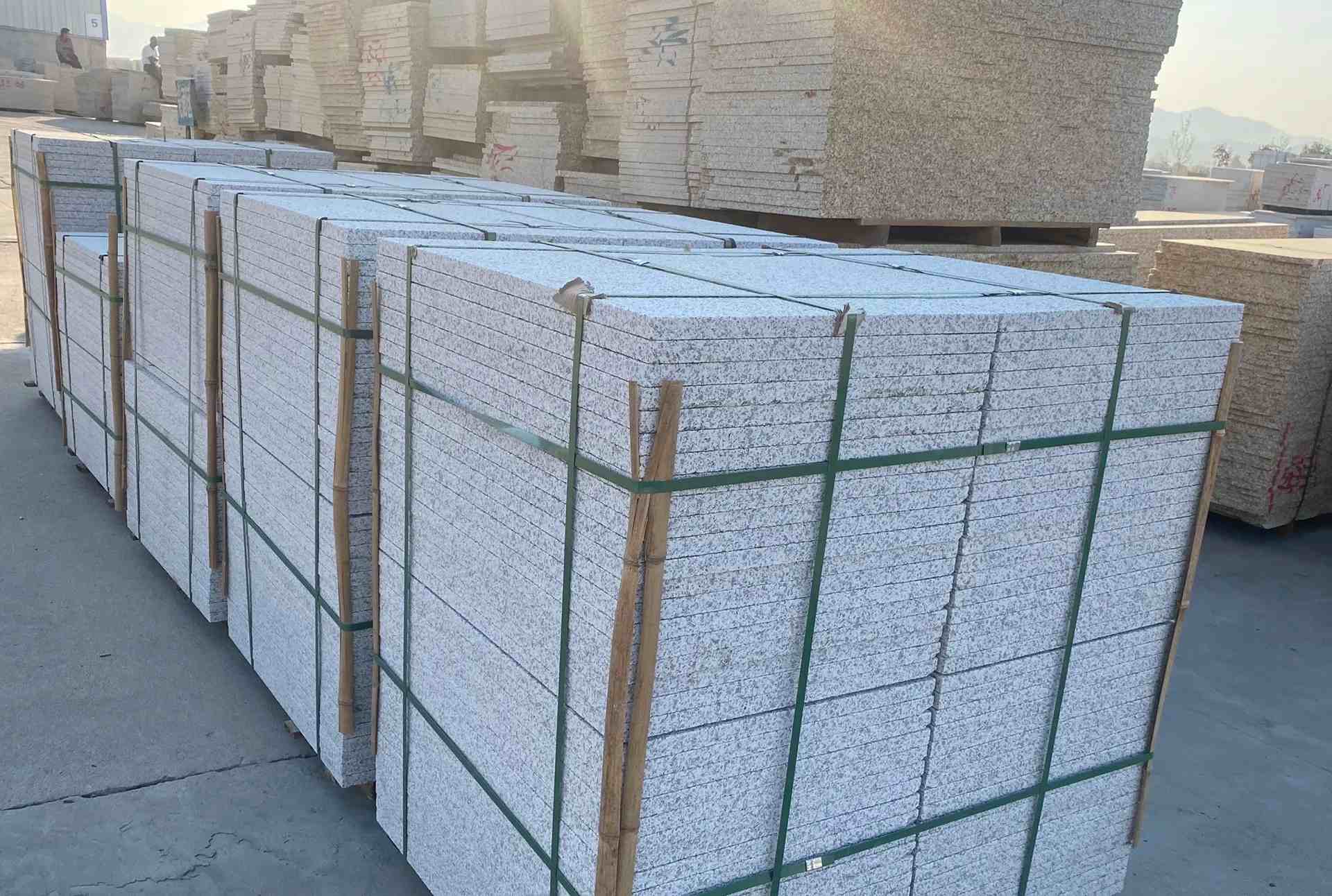 自贡 白麻花岗岩荔枝面地铺石