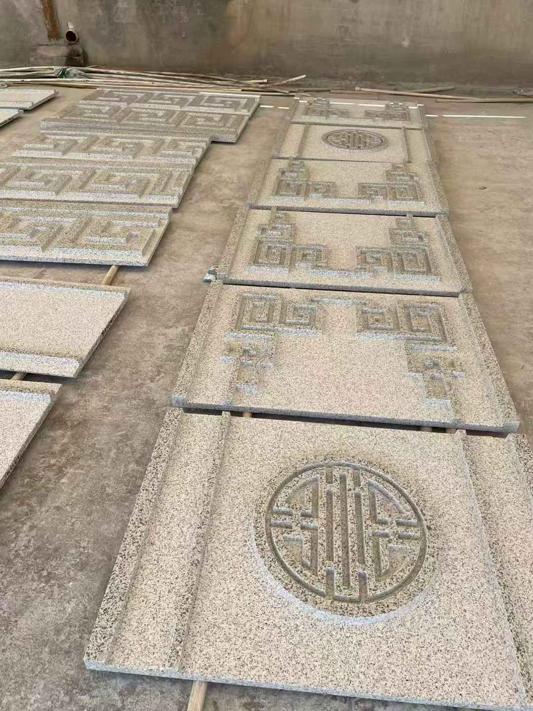 自贡 白麻花岗岩外墙立面雕刻板