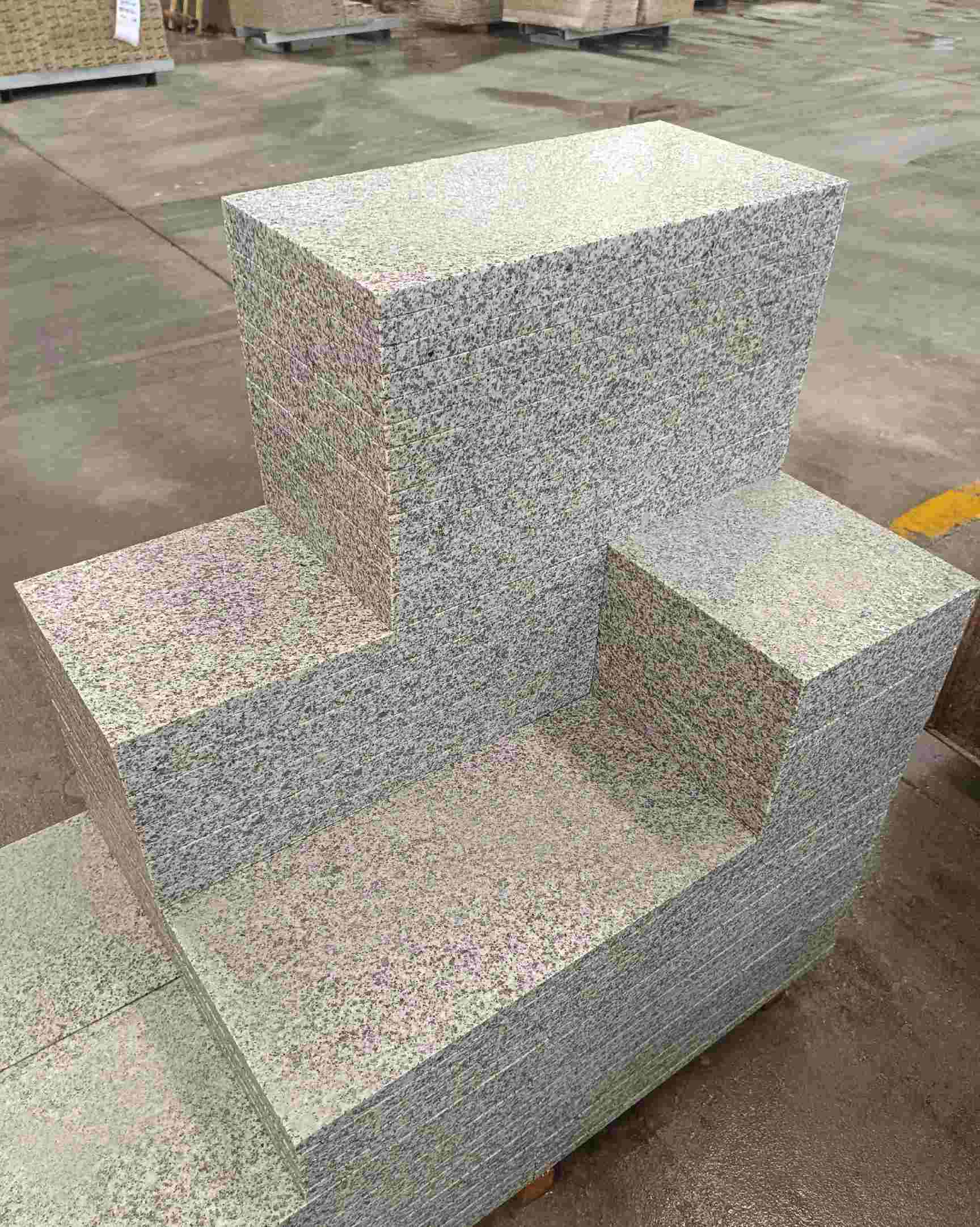 自贡 白麻花岗岩荔枝面地铺石